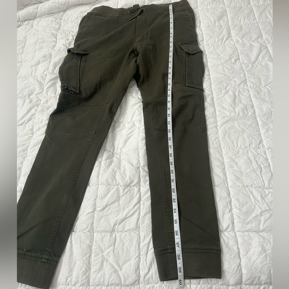 H&M Dark Green Skinny Fit Cargo jogger Pants for Men